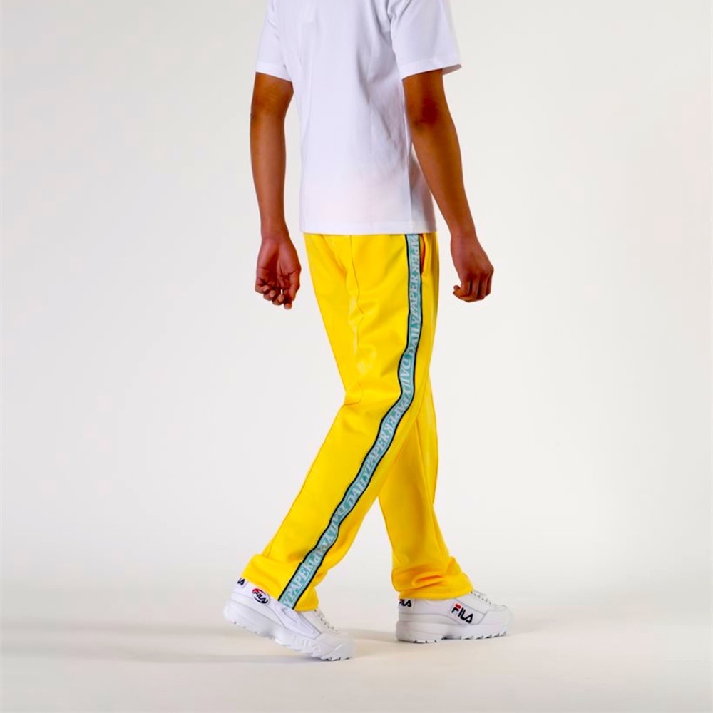 NWT DAILY PAPER YELLOW LIBA TRACK PANTS